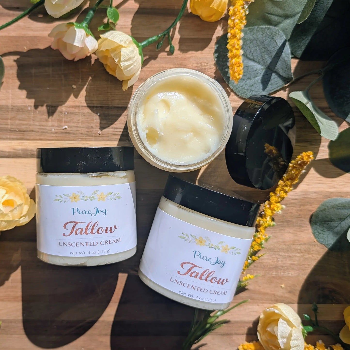 Unscented Tallow Cream Pure Joy Soapery Unscented Tallow Cream Pure Joy Soapery