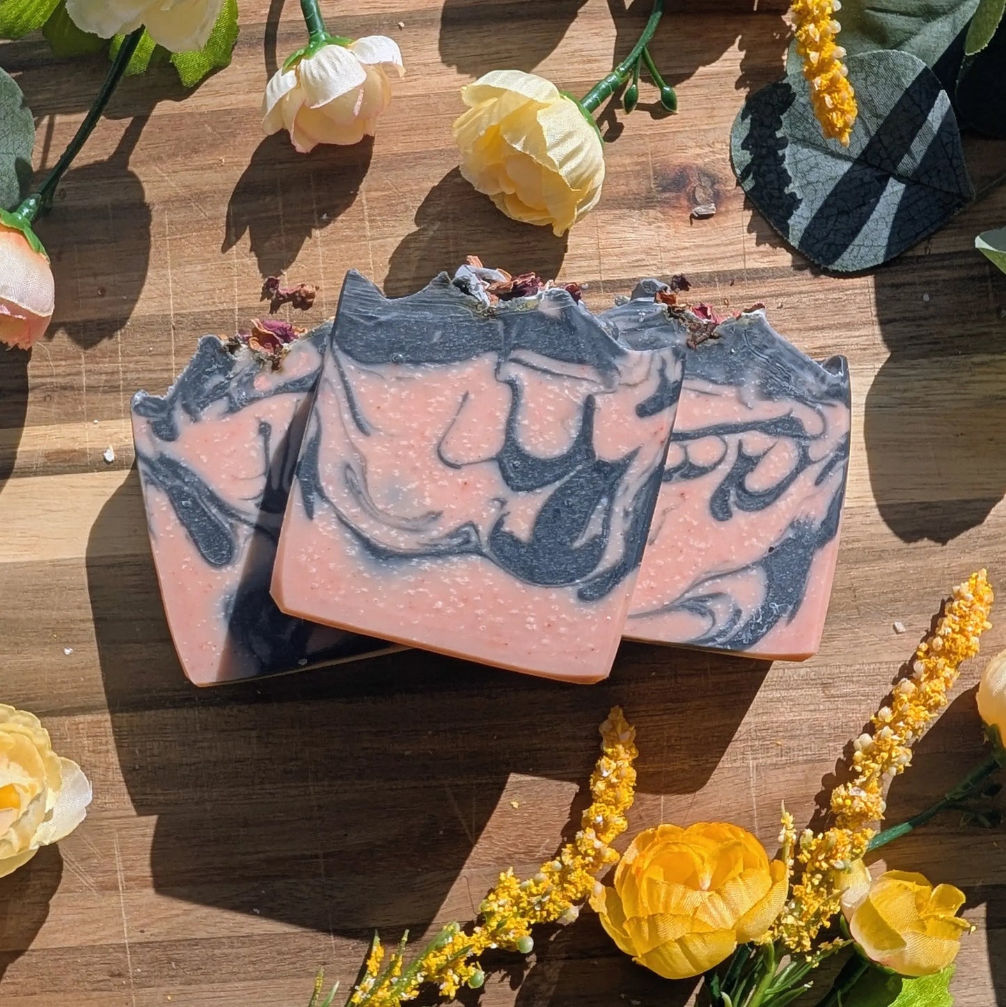 Charcoal Rose Bar Pure Joy Soapery Charcoal Rose Bar Pure Joy Soapery