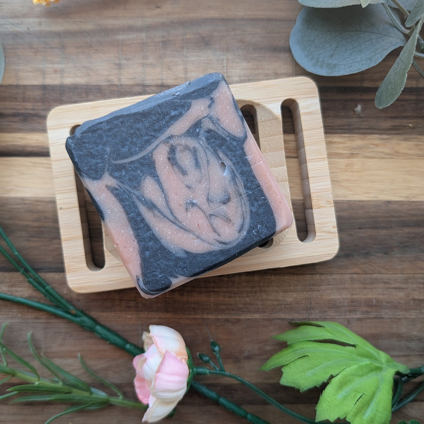 Charcoal Rose Bar Pure Joy Soapery  Charcoal Rose Bar Pure Joy Soapery