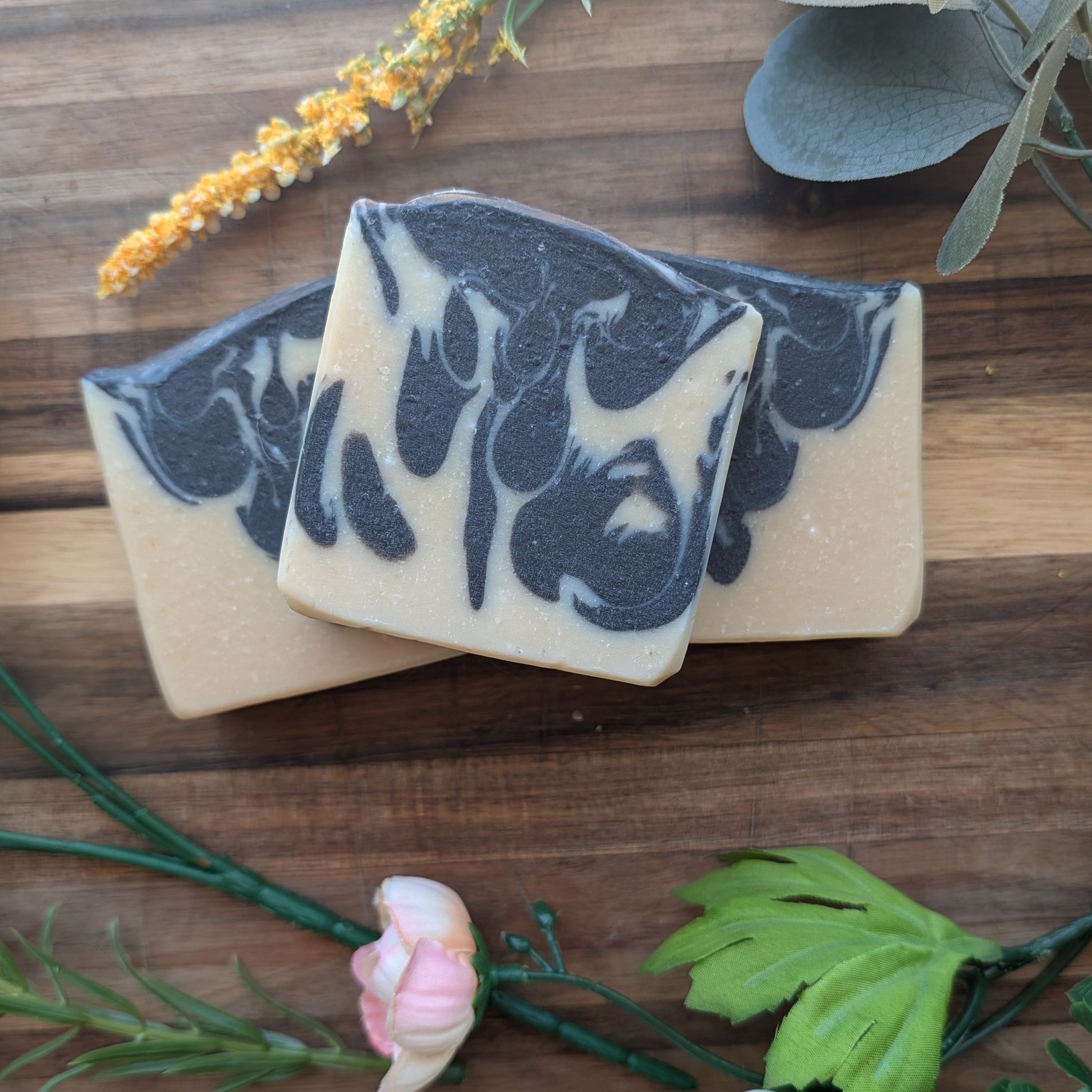 Charcoal + Tallow Facial Bar Pure Joy Soapery  Charcoal + Tallow Facial Bar Pure Joy Soapery