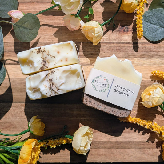 Strong Brew Scrub Bar Pure Joy Soapery  Strong Brew Scrub Bar Pure Joy Soapery