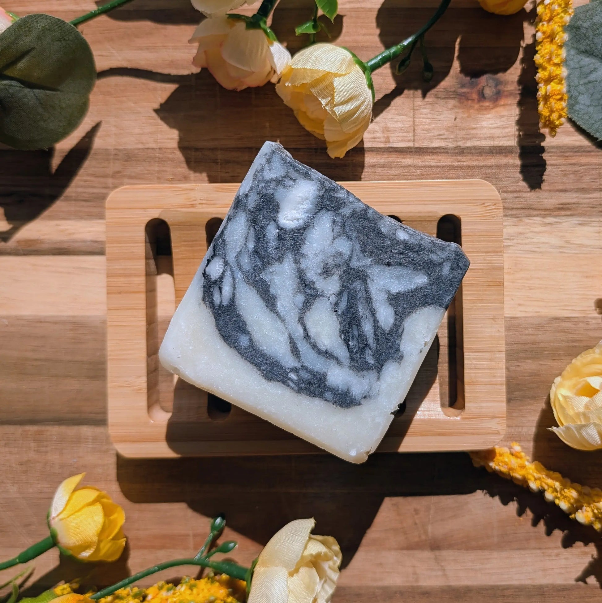 Charcoal + Tallow Facial Bar Pure Joy Soapery  Charcoal + Tallow Facial Bar Pure Joy Soapery
