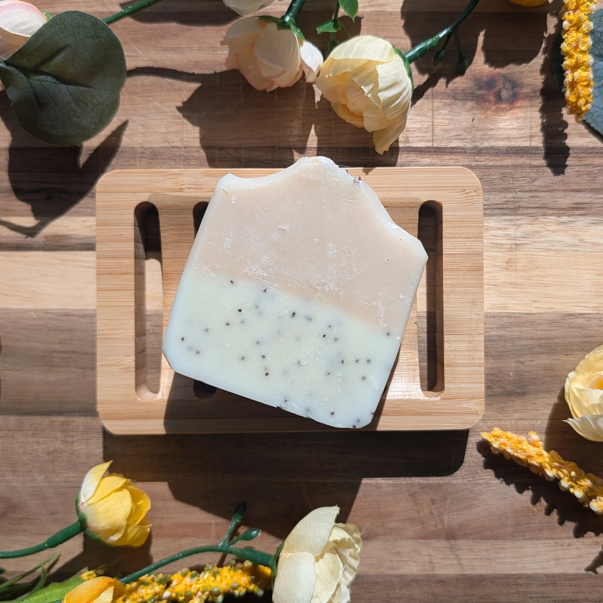 Gentle Lavender Scrub Bar Pure Joy Soapery  Gentle Lavender Scrub Bar Pure Joy Soapery