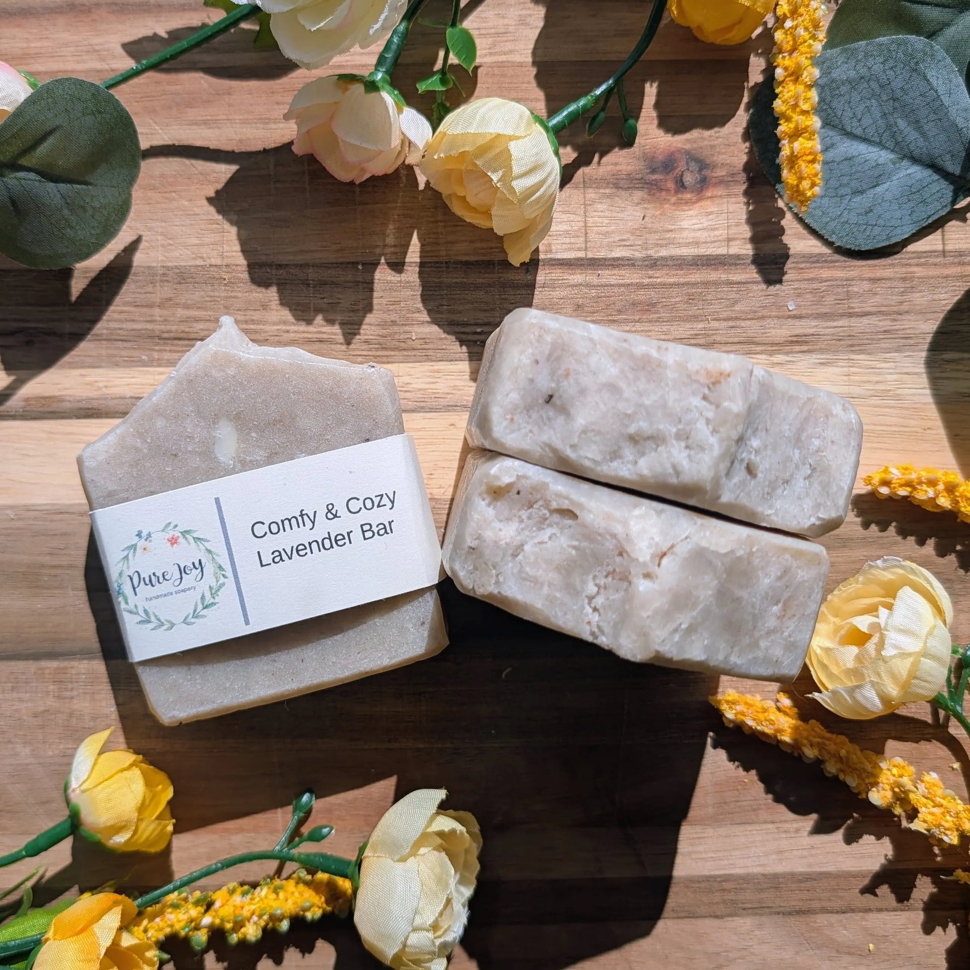 Comfy & Cozy Lavender Bar Pure Joy Soapery  Comfy & Cozy Lavender Bar Pure Joy Soapery