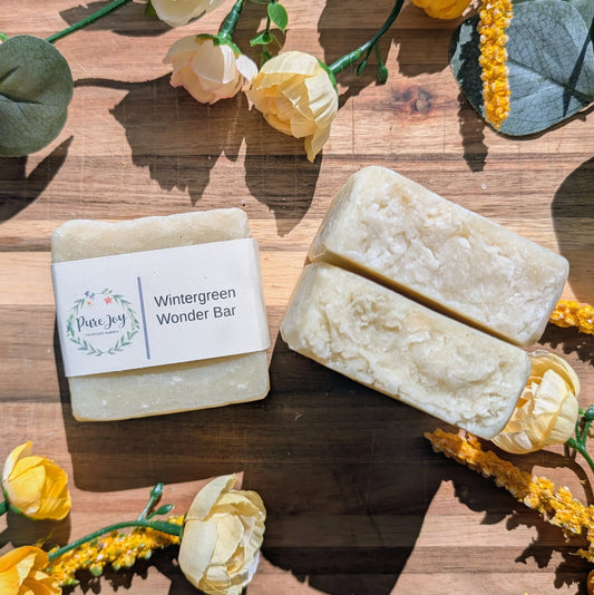 Wintergreen Wonder Bar Pure Joy Soapery  Wintergreen Wonder Bar Pure Joy Soapery