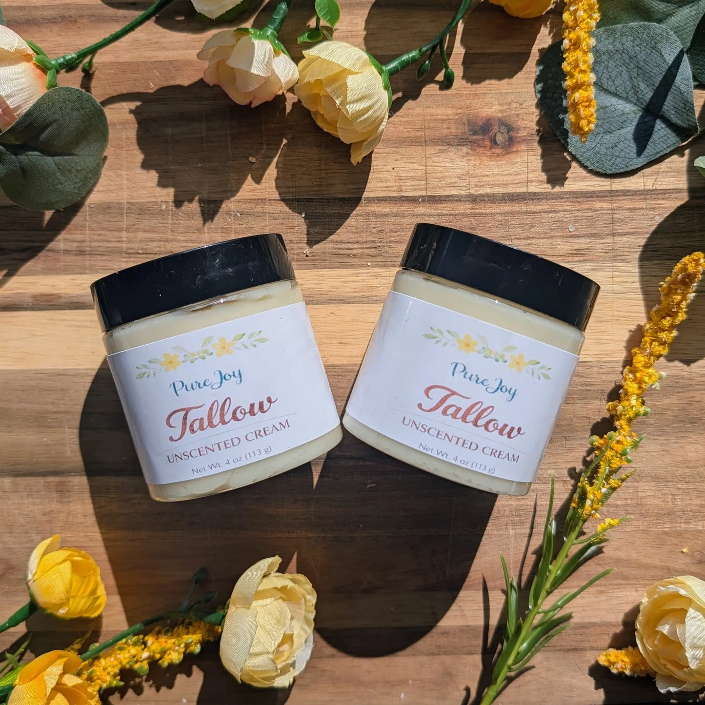 Unscented Tallow Cream Pure Joy Soapery  Unscented Tallow Cream Pure Joy Soapery