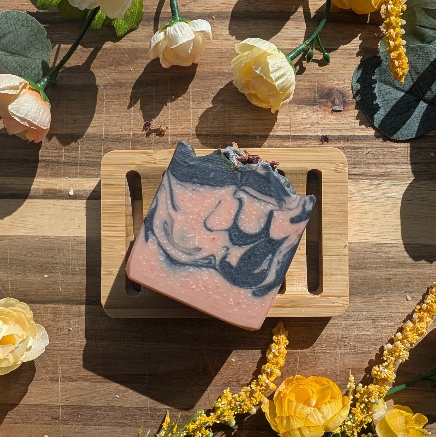 Charcoal Rose Bar Pure Joy Soapery  Charcoal Rose Bar Pure Joy Soapery