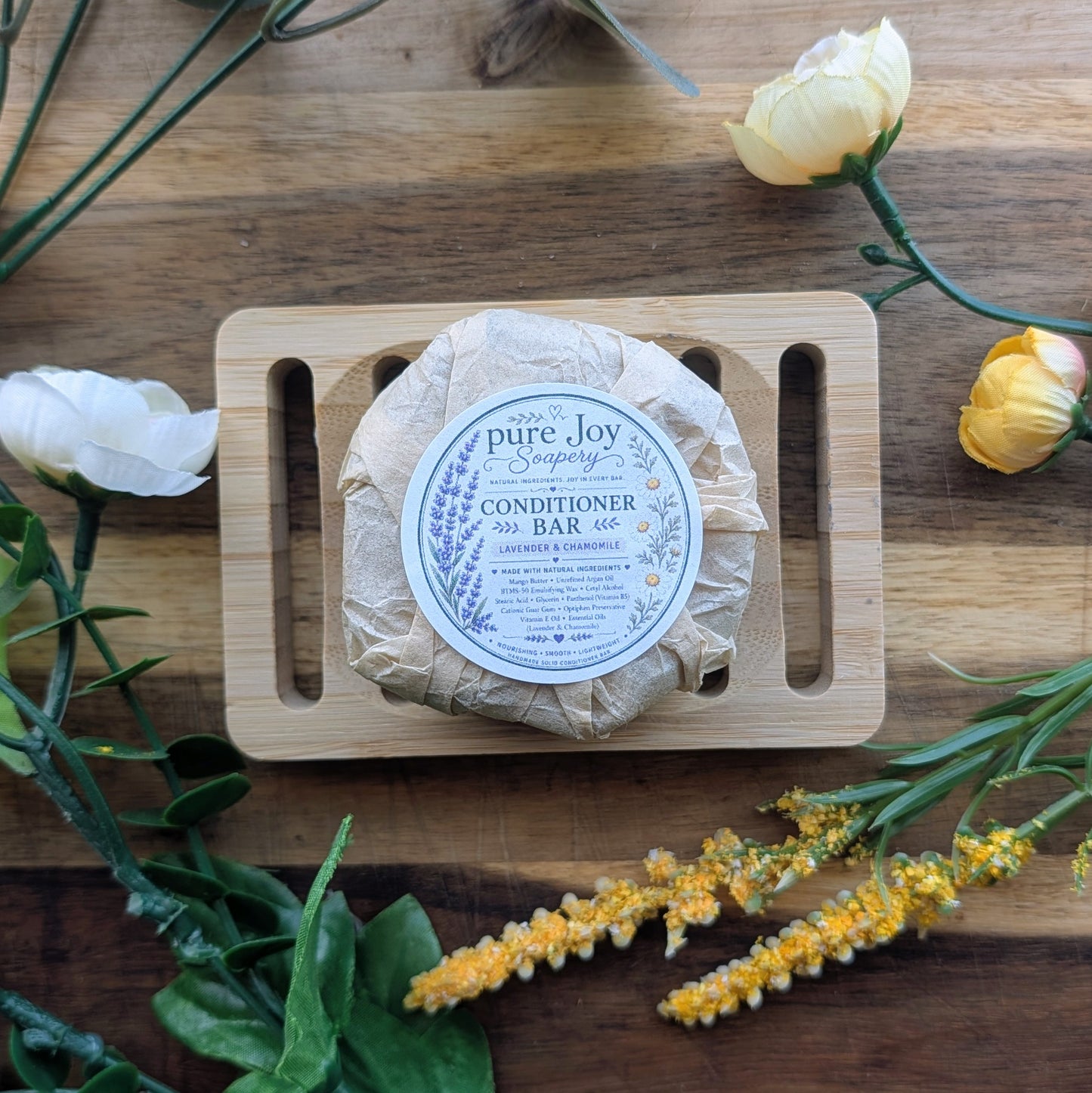 Solid Conditioner Bar Pure Joy Soapery  Solid Conditioner Bar Pure Joy Soapery