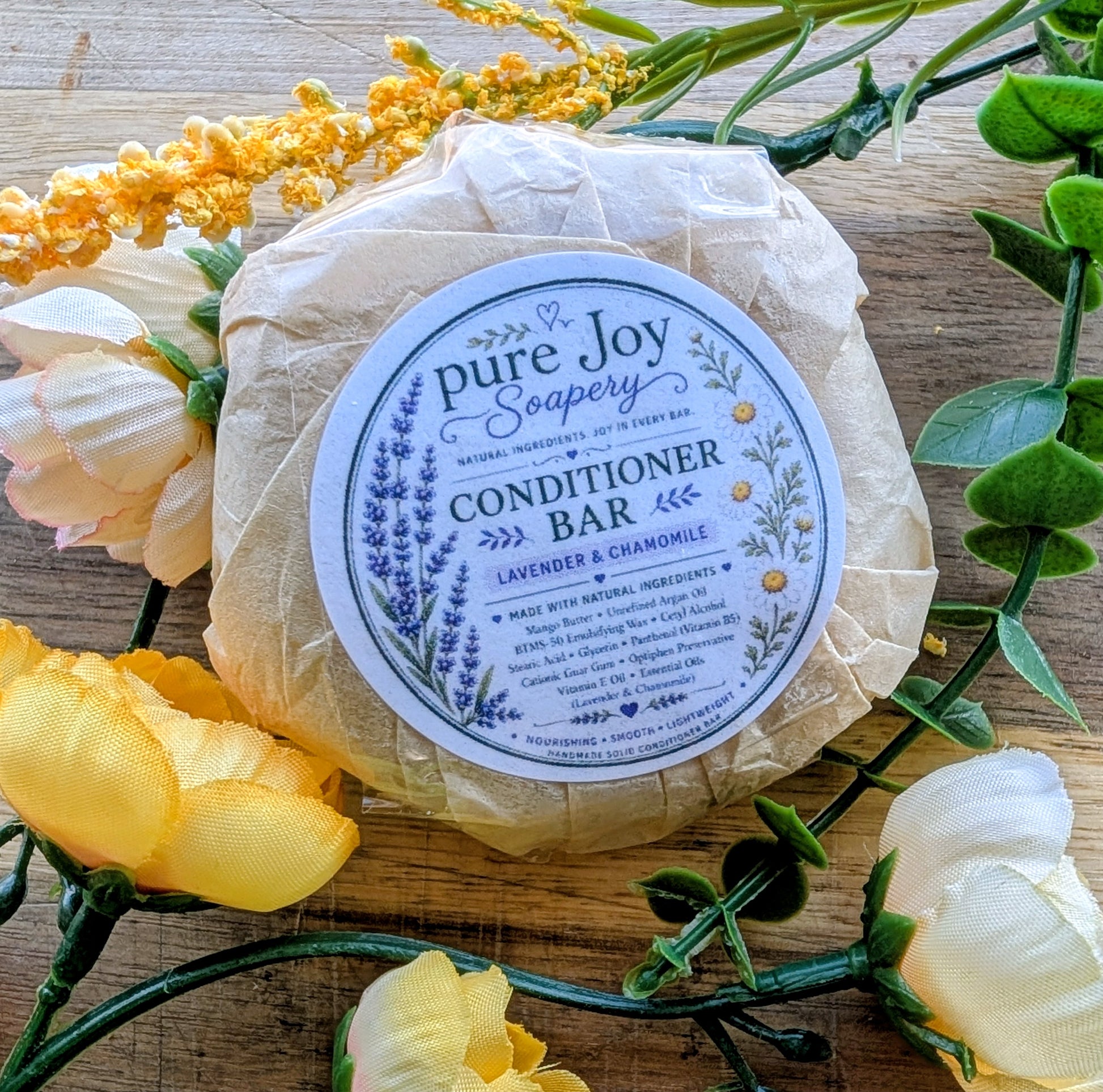 Solid Conditioner Bar Pure Joy Soapery  Solid Conditioner Bar Pure Joy Soapery