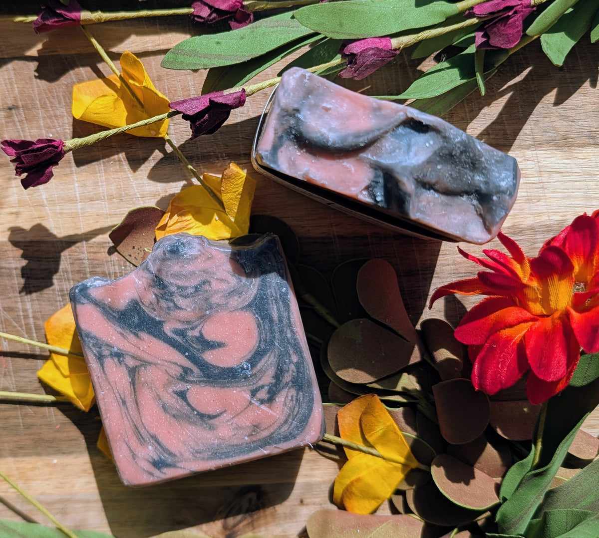 Charcoal Rose Bar Pure Joy Soapery  Charcoal Rose Bar Pure Joy Soapery