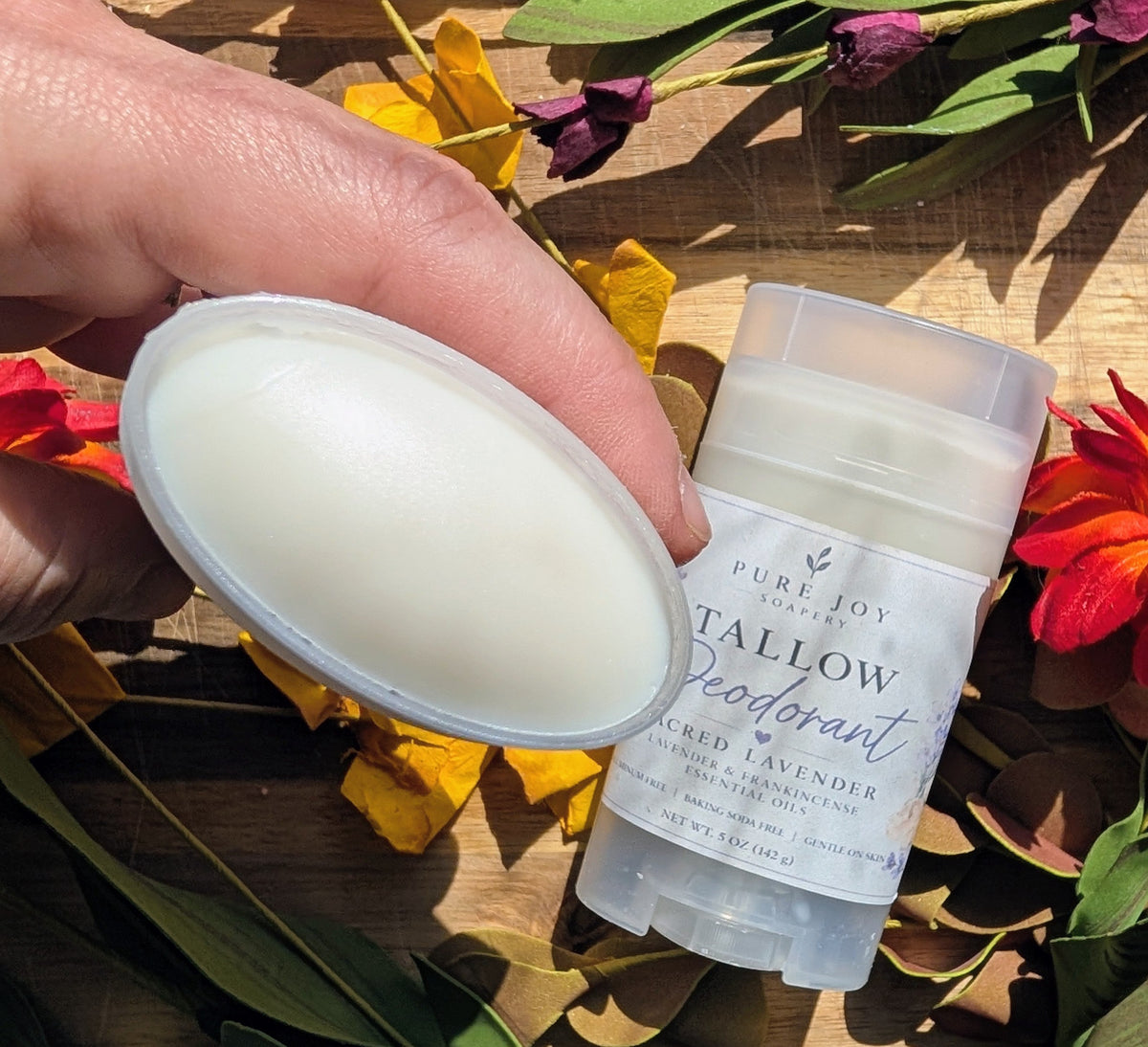Tallow Deodorant Pure Joy Soapery  Tallow Deodorant Pure Joy Soapery
