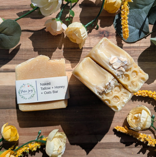 Naked Honey & Oats Bar Pure Joy Soapery  Naked Honey & Oats Bar Pure Joy Soapery