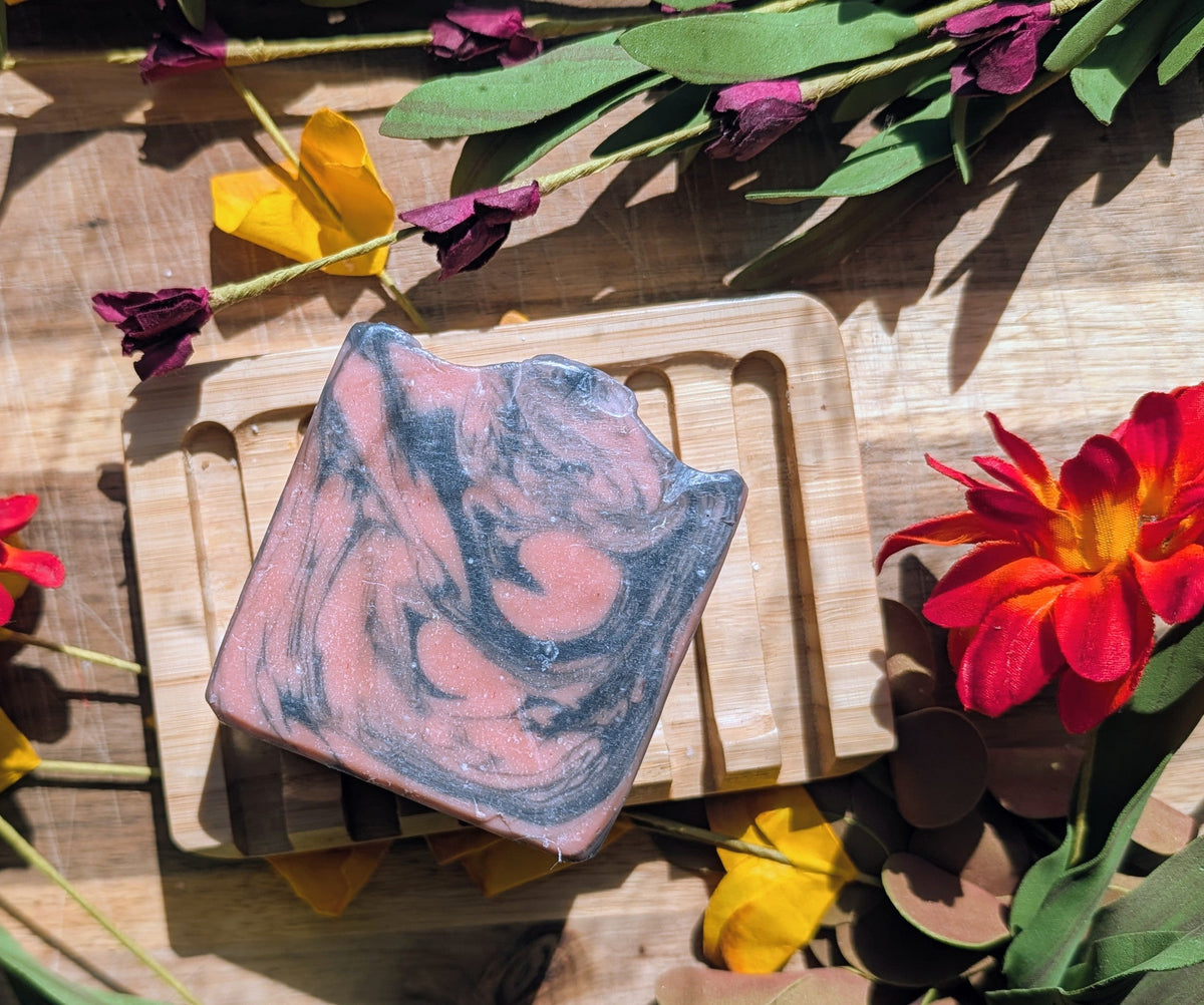 Charcoal Rose Bar Pure Joy Soapery  Charcoal Rose Bar Pure Joy Soapery